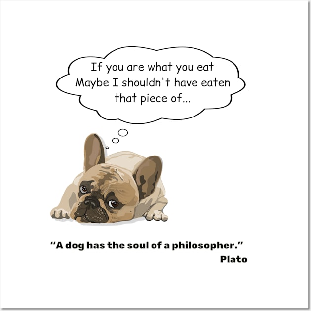 Philosopher dog Wall Art by Not Nice Guys